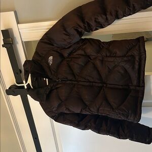 Chocolate brown Puffer North Face Jacket